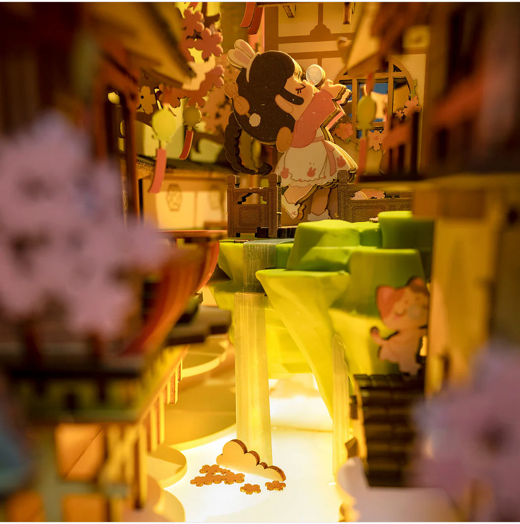Falling Sakura Book Nook DIY building kit