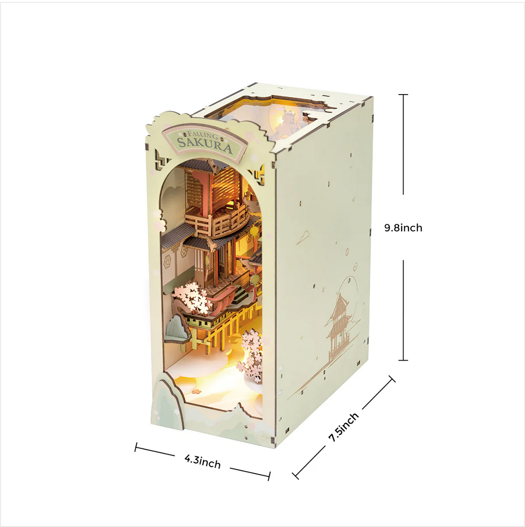 Falling Sakura Book Nook DIY building kit