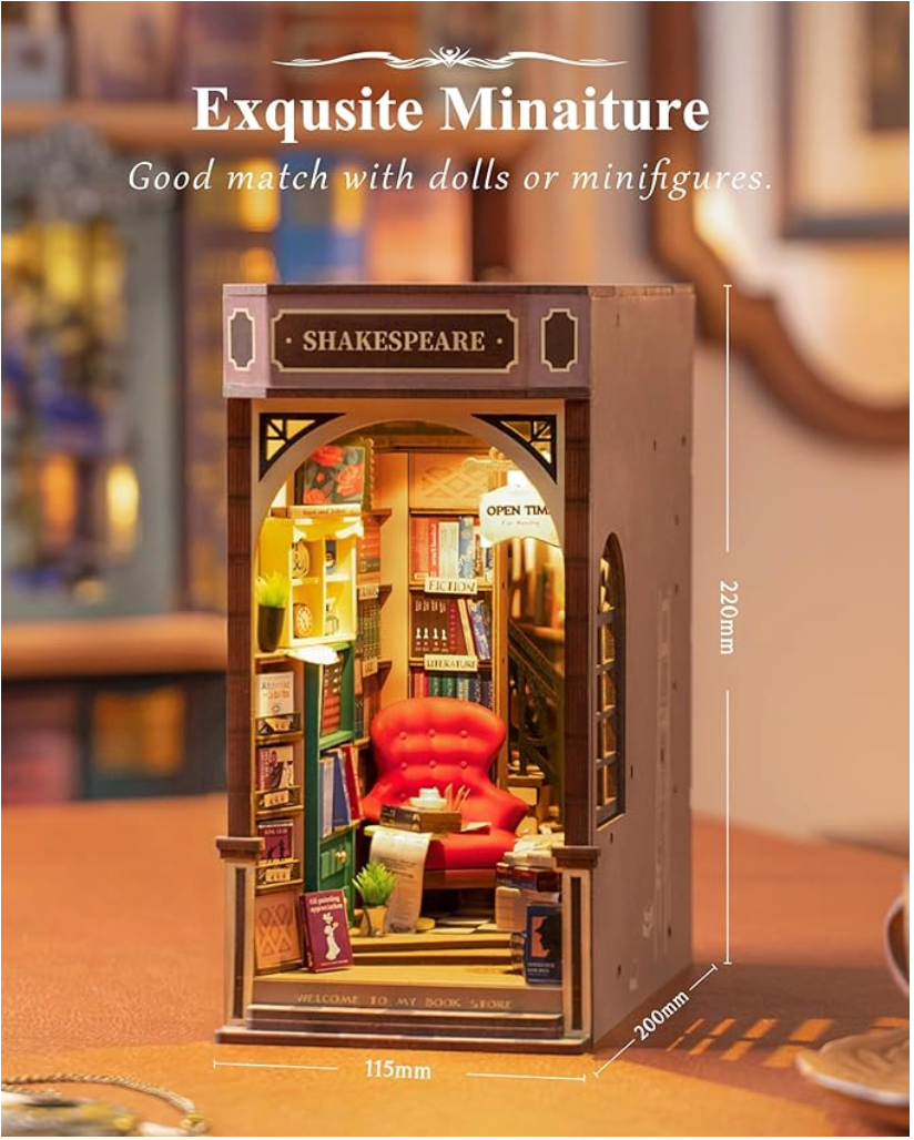 Shakespeare's Bookstore DIY Book Nook Building Kit
