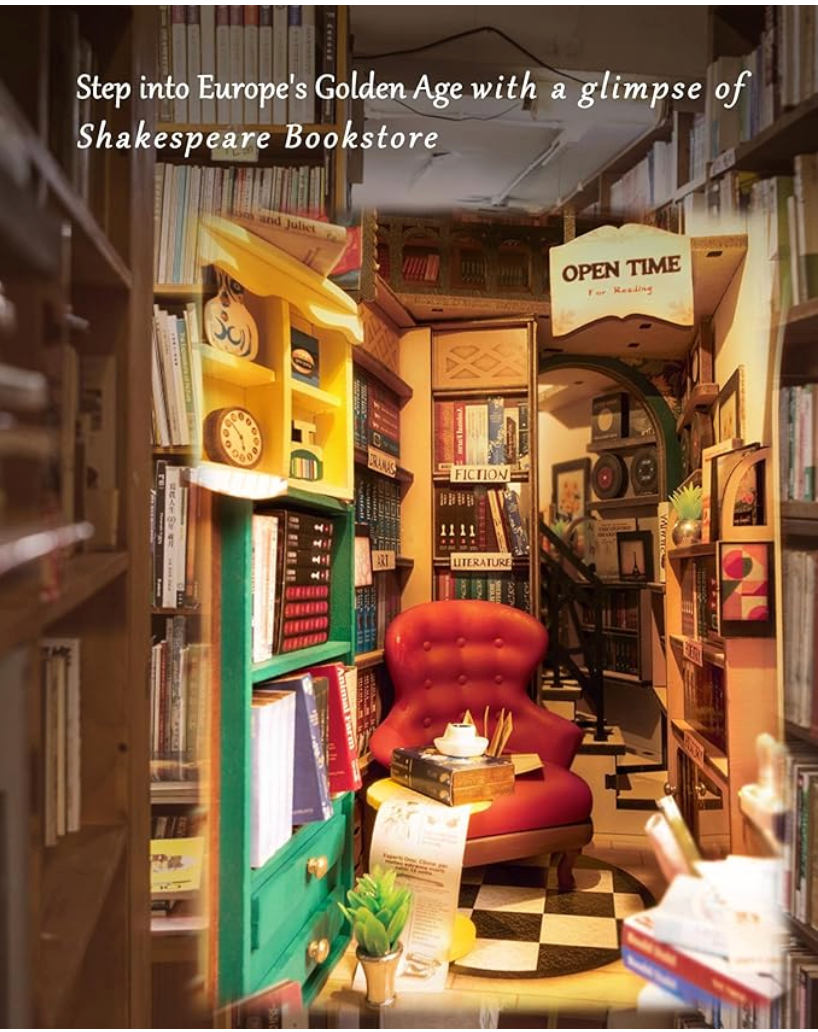 Shakespeare's Bookstore DIY Book Nook Building Kit