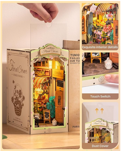 Floral Corner DIY Book Nook Building Kit