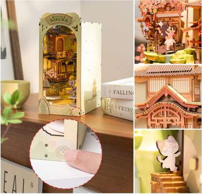 Falling Sakura Book Nook DIY building kit