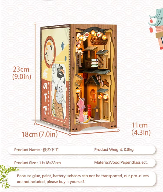 Japanese festival DIY Book Nook Building Kit